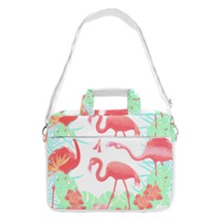 Flower Flamingo T- Shirt Floral Birds Flower Flamingo T- Shirt Macbook Pro 16  Shoulder Laptop Bag by EnriqueJohnson