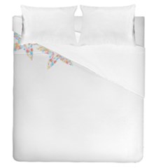 Flowers Blooming T- Shirt Flower Stars Bloom In My Garden T- Shirt Duvet Cover Double Side (queen Size)