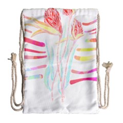 Flowers Lover T- Shirtflowers T- Shirt (4) Drawstring Bag (large)