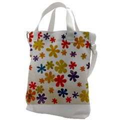 Flowers T- Shirt Flower Power T- Shirt Canvas Messenger Bag