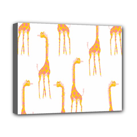 Giraffe Pattern T- Shirt Giraffes T- Shirt Canvas 10  X 8  (stretched) by EnriqueJohnson