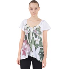 Hawaii T- Shirt Hawaii Bloom Creative T- Shirt Lace Front Dolly Top