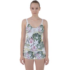 Hawaii T- Shirt Hawaii Bloom Creative T- Shirt Tie Front Two Piece Tankini