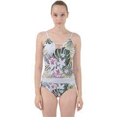 Hawaii T- Shirt Hawaii Bloom Creative T- Shirt Cut Out Top Tankini Set