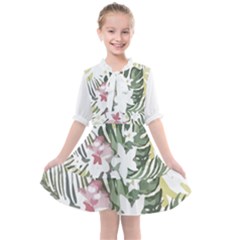 Hawaii T- Shirt Hawaii Bloom Creative T- Shirt Kids  All Frills Chiffon Dress