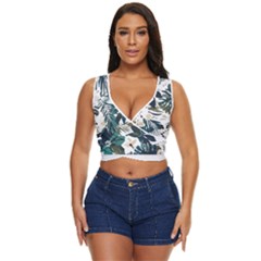 Hawaii T- Shirt Hawaii Christmas Flower Trend T- Shirt Women s Sleeveless Wrap Top