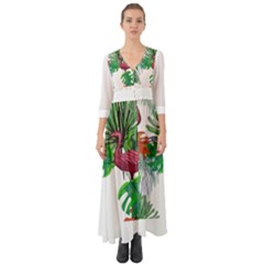 Hawaii T- Shirt Hawaii Creative Pattern T- Shirt Button Up Boho Maxi Dress