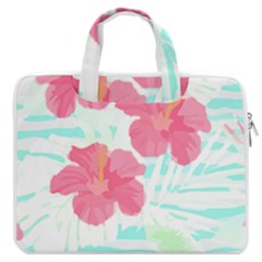Hawaii T- Shirt Hawaii Floral Trend T- Shirt Macbook Pro 16  Double Pocket Laptop Bag 