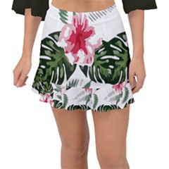 Hawaii T- Shirt Hawaii Florida Creative T- Shirt Fishtail Mini Chiffon Skirt