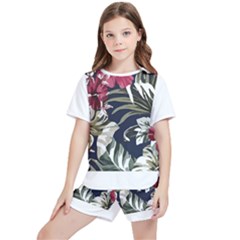 Hawaii T- Shirt Hawaii Florin Fashion T- Shirt Kids  T-shirt And Sports Shorts Set