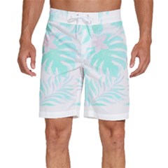 Hawaii T- Shirt Hawaii Forest Pattern T- Shirt Men s Beach Shorts by EnriqueJohnson