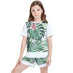 Hawaii T- Shirt Hawaii Jungle Creative T- Shirt Kids  T-shirt And Sports Shorts Set