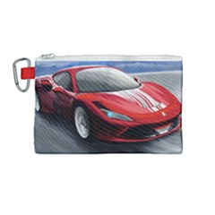 Red Ferrari Canvas Cosmetic Bag (medium)