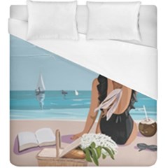 Rest By The Sea Duvet Cover (king Size) by SychEva