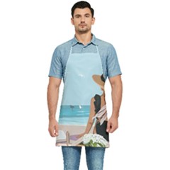 Rest By The Sea Kitchen Apron by SychEva