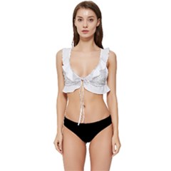 Furr Division Low Cut Ruffle Edge Bikini Top