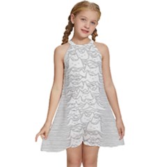 Furr Division Kids  Halter Collar Waist Tie Chiffon Dress