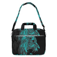 Angry Male Lion Predator Carnivore Macbook Pro 16  Shoulder Laptop Bag by uniart180623