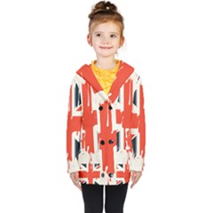 Union Jack England Uk United Kingdom London Kids  Double Breasted Button Coat by uniart180623