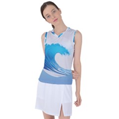 Wave Tsunami Tidal Wave Ocean Sea Water Women s Sleeveless Sports Top by uniart180623