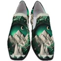 Christmas Wreath Winter Mountains Snow Stars Moon Women Slip On Heel Loafers View1