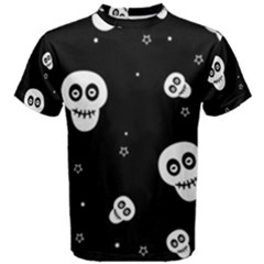 Skull Pattern Men s Cotton T-shirt by Ket1n9