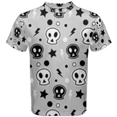 Skull-pattern- Men s Cotton T-shirt by Ket1n9