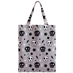 Skull-pattern- Zipper Classic Tote Bag