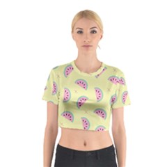 Watermelon Wallpapers  Creative Illustration And Patterns Cotton Crop Top by Ket1n9