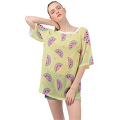 Watermelon Wallpapers  Creative Illustration And Patterns Oversized Chiffon Top by Ket1n9