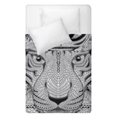 Tiger Head Duvet Cover Double Side (single Size) by Ket1n9