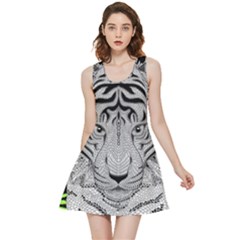 Tiger Head Inside Out Reversible Sleeveless Dress