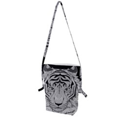 Tiger Head Folding Shoulder Bag by Ket1n9