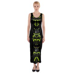 Beetles-insects-bugs- Fitted Maxi Dress