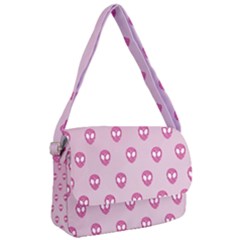 Alien Pattern Pink Courier Bag by Ket1n9