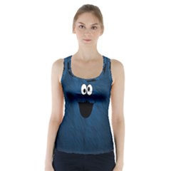 Funny Face Racer Back Sports Top by Ket1n9