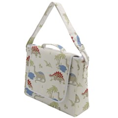 Dinosaur Art Pattern Box Up Messenger Bag by Ket1n9