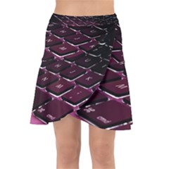 Computer Keyboard Wrap Front Skirt by Ket1n9