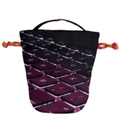 Computer Keyboard Drawstring Bucket Bag by Ket1n9