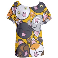 Cats-cute-kitty-kitties-kitten Women s Oversized T-shirt by Ket1n9