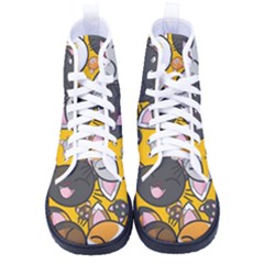 Cats-cute-kitty-kitties-kitten Women s High-top Canvas Sneakers by Ket1n9