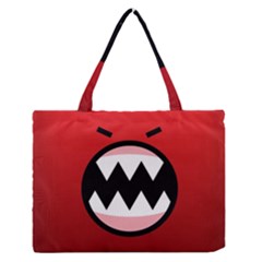 Funny Angry Zipper Medium Tote Bag by Ket1n9