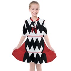 Funny Angry Kids  All Frills Chiffon Dress by Ket1n9