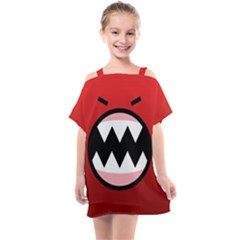 Funny Angry Kids  One Piece Chiffon Dress by Ket1n9