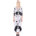 Panda Love Heart Quarter Sleeve Wrap Maxi Dress View1