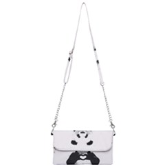 Panda Love Heart Mini Crossbody Handbag