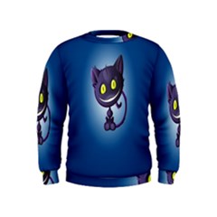 Cats Funny Kids  Sweatshirt by Ket1n9