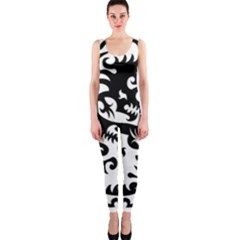 Ying Yang Tattoo One Piece Catsuit by Ket1n9