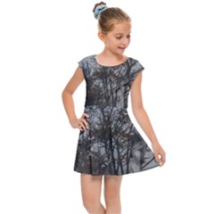 Nature s Resilience: Tierra Del Fuego Forest, Argentina Kids  Cap Sleeve Dress by dflcprintsclothing