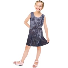 Nature s Resilience: Tierra Del Fuego Forest, Argentina Kids  Tunic Dress by dflcprintsclothing